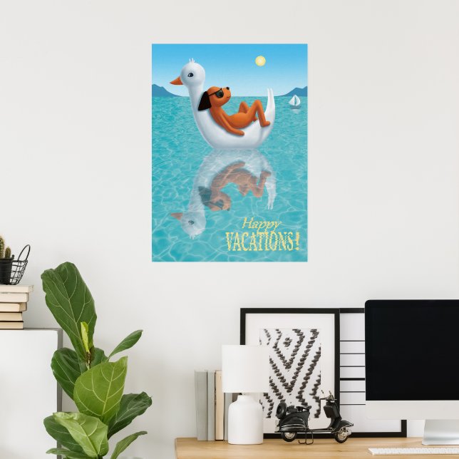 Lycklig Vacations! Poster (Hemmakontoret)