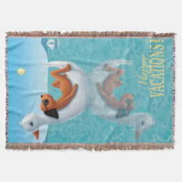 Lycklig Vacations! Throw Blanket Filt