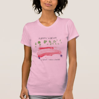 Lycklig vagndamtank vid MAXarT Tee Shirt