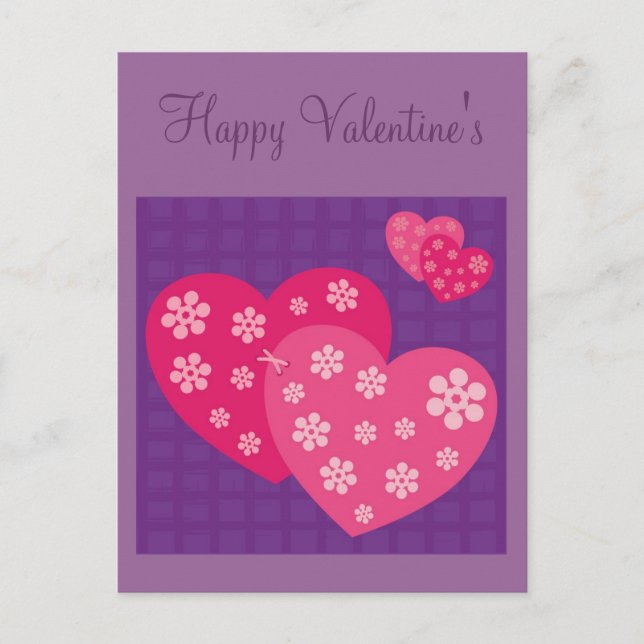 Lycklig Valenitnes dag Helg Vykort (Framsida)