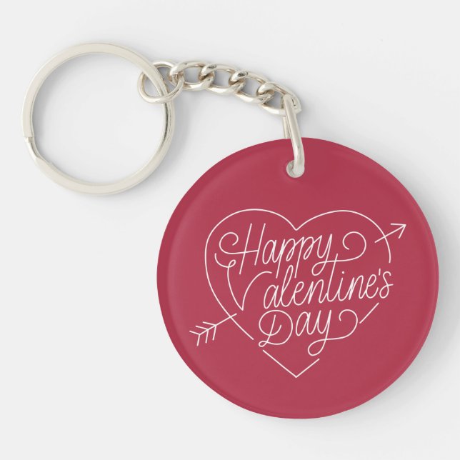 Lycklig valentin dagtypografi | Keychain (Framsidan)