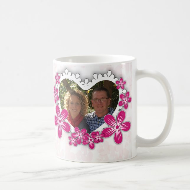 Lycklig valentin ram för dagfoto kaffemugg (Höger)