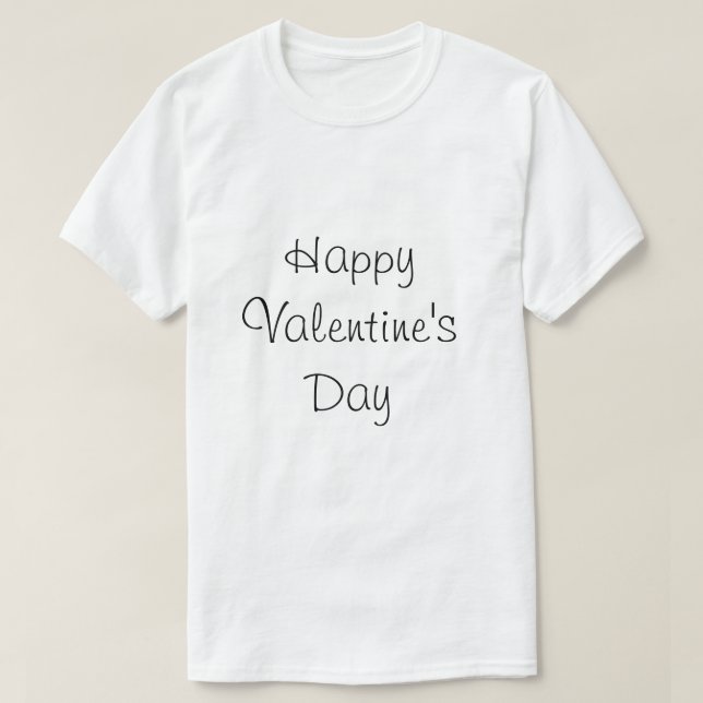 lycklig valentindag/tshirt kärlek du t shirt (Design framsida)