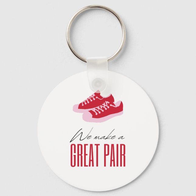 Lycklig-valentindagen 2023 Mitt Kärlek-hjärta Nyckelring (Framsida)