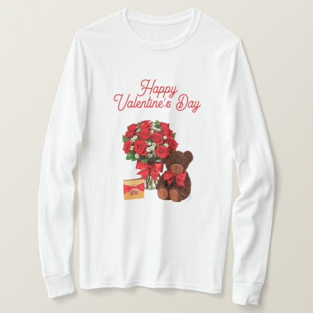 Lycklig Valentindagen T-Shirt (Design framsida)