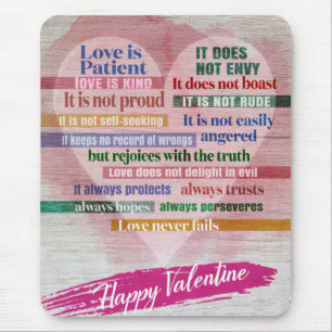 Lycklig Valentine - 1 Corinthians 13 Musmatta