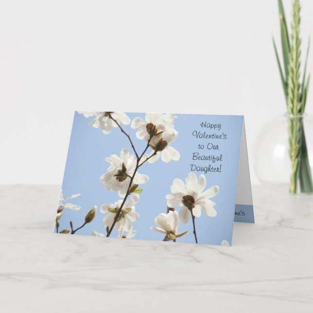 Lycklig Valentine är till vår vackra dotter! Kort (Framsida)