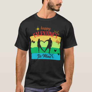 Lycklig Valentine "be Mine" T Shirt