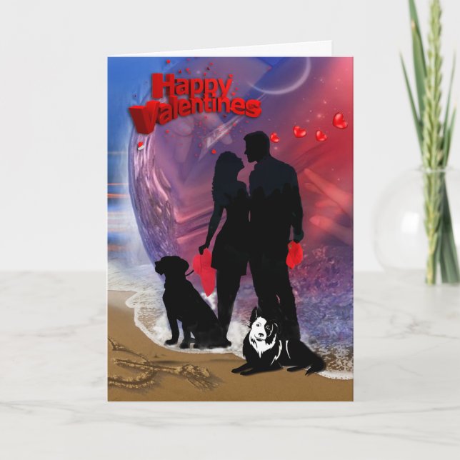 Lycklig Valentine Helgkort (Framsida)