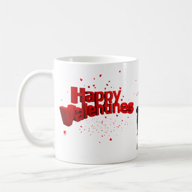 Lycklig Valentine Kaffemugg (Vänster)