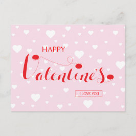Lycklig Valentine - KÄRLEK - HEART Helg Vykort