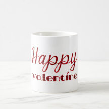 Lycklig Valentine Red Black Cupid Typography