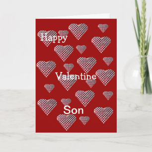 Lycklig Valentine Son Helgkort