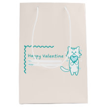Lycklig Valentine Teal Kattunge