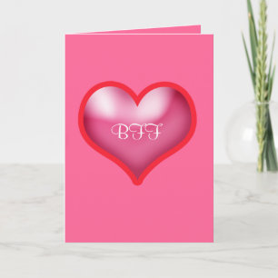 Lycklig Valentines BFF Tack Kort