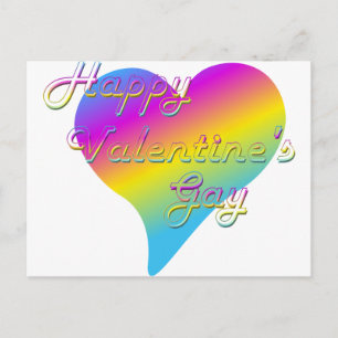 Lycklig Valentines Gay Helg Vykort