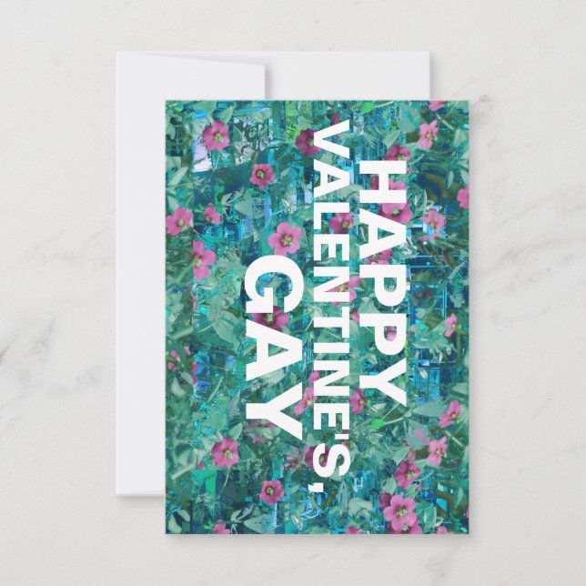 lycklig valentines gay inbjudningar (Framsida)