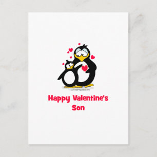 Lycklig Valentines son Helg Vykort