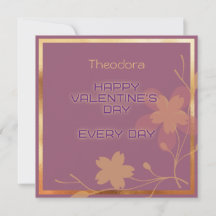 Lycklig Valentines Violet TextIndigo Illuminat Gul