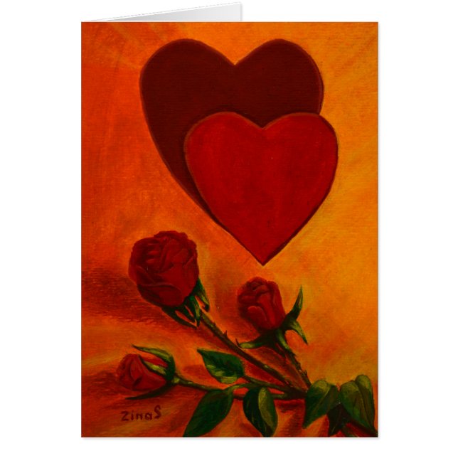 Lycklig Valentineser, årsdag, Bröllop! Hälsningskort (Framsidan)