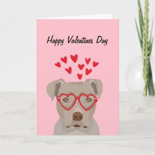 Lycklig Valentineser - hund med fallgrop Helgkort