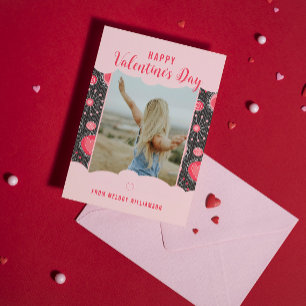 Lycklig Valentineser Vitmisk rödhjärna blommor Nam Helg Vykort
