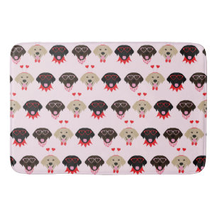 Lycklig Valentiness Labrador Retriever Hundar Badrumsmatta