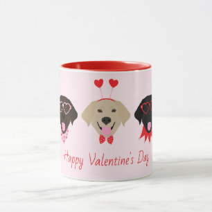 Lycklig Valentiness Labrador Retriever Hundar Mugg