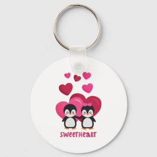 Lycklig-valentinets dag 2023 Mitt hjärtslag Nyckelring