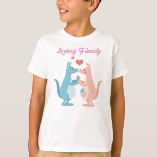 lycklig valentinets dag - kärleksfull familj t shirt
