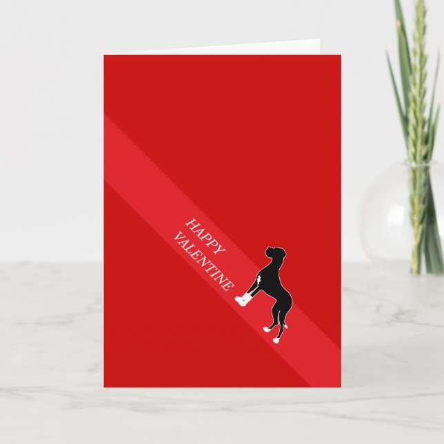 Lycklig valentingreat dane helgkort (Framsida)