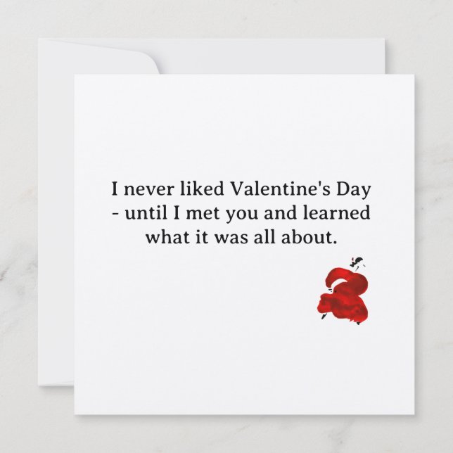 Lycklig Valentinkort Inbjudningar (Baksida)