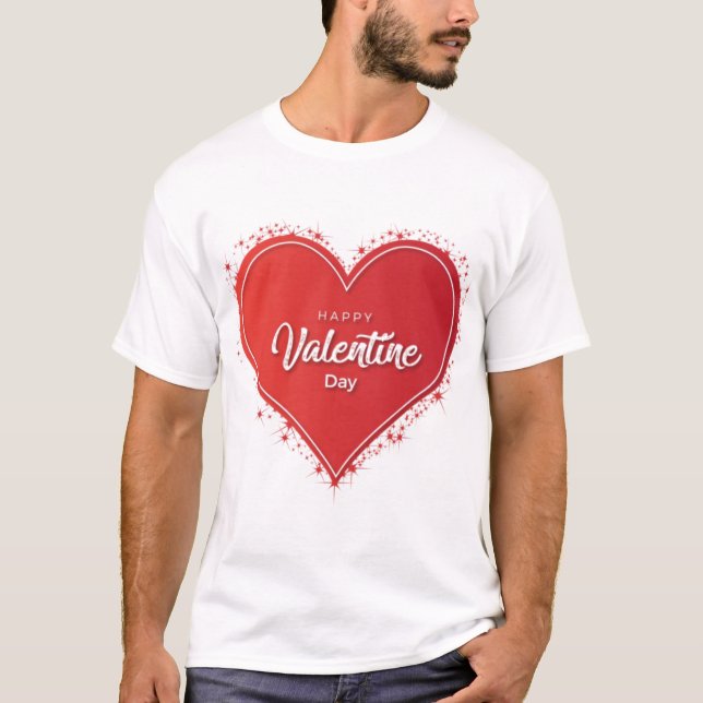 Lycklig-valentins daggåva T-Shirt (Framsida)