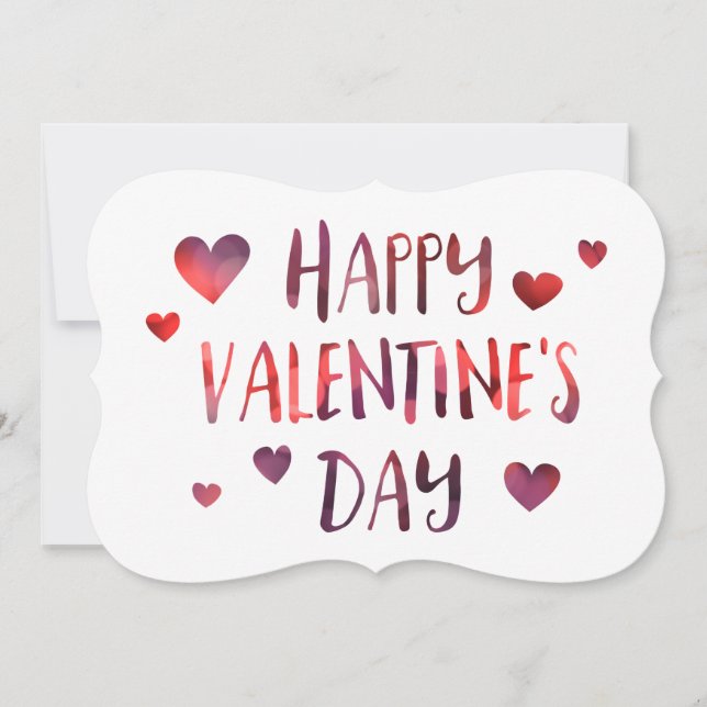 lycklig valentins dagskvinna inbjudningar (Framsida)