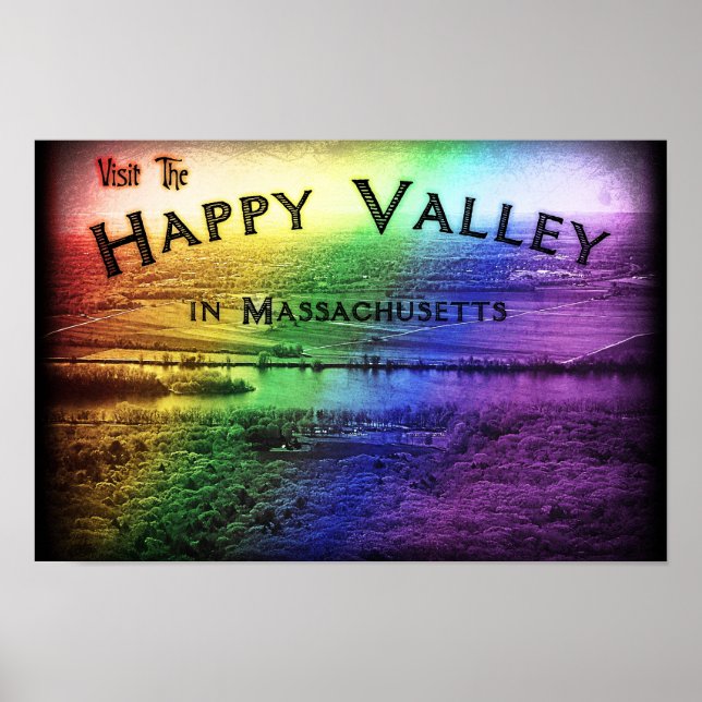 Lycklig Valley Massachusetts Poster (Framsidan)