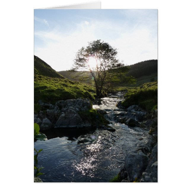Lycklig Valley Northumberland, England Hälsningskort (Framsidan)