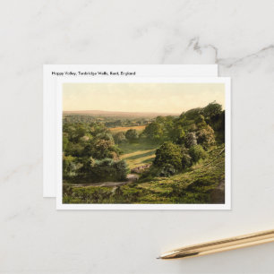 Lycklig Valley, Tunbridge Wells, Kent, England Vykort