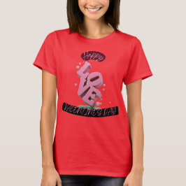 Lycklig Vanlentines DAy T-Shirt