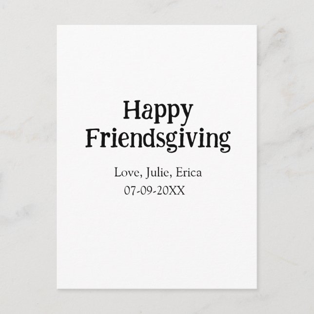 Lycklig-vänner lägga till namn med kärlek-datum en vykort (Framsida)