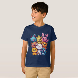 Lycklig vänner t shirt