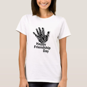 Lycklig vänskap dag t shirt