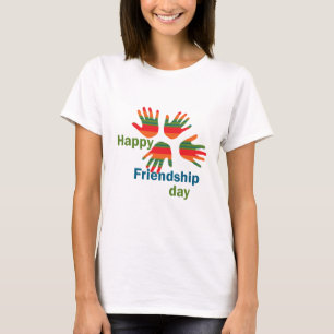 Lycklig vänskap dag t shirt