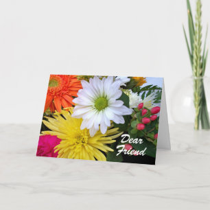 Lycklig Vänskap Day Flower Arrangemang Kort