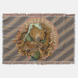 Lycklig-vänteläge med klumpan björn filt