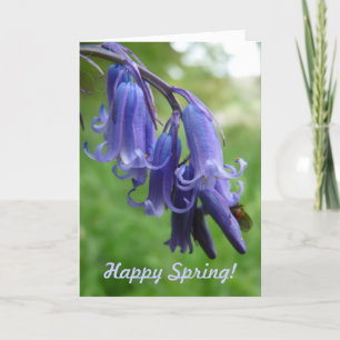 Lycklig Vår! Bluebells in England Helgkort