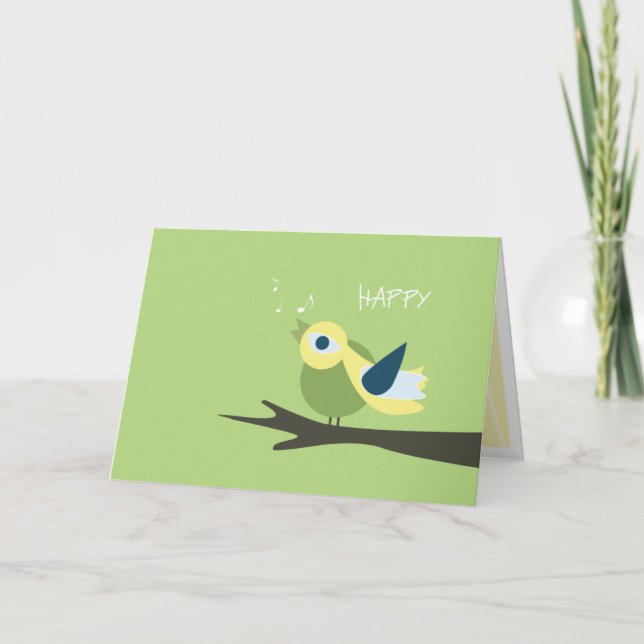 Lycklig vår kort (Framsida)