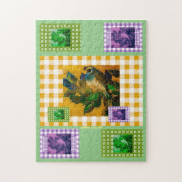 Lycklig Vår Quail Pussel