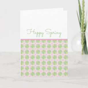 LYCKLIG VÅR Sweet Pastel Färg Påsk Mamma Anteckningskort