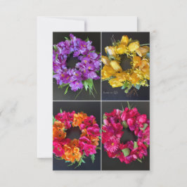 Lycklig Vår Wreaths Anteckningskort