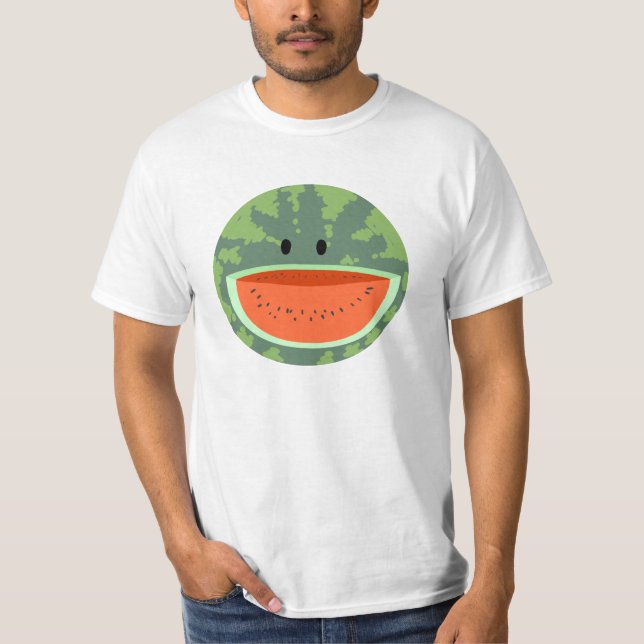 Lycklig vattenmelon tee shirt (Framsida)